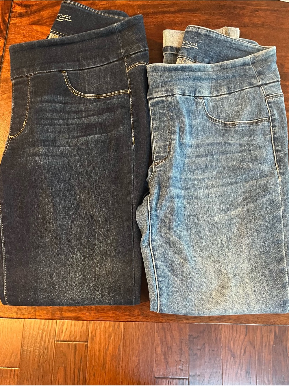 Chico's Pull-On Jeggings Duo in Dark Indigo and Light Blue